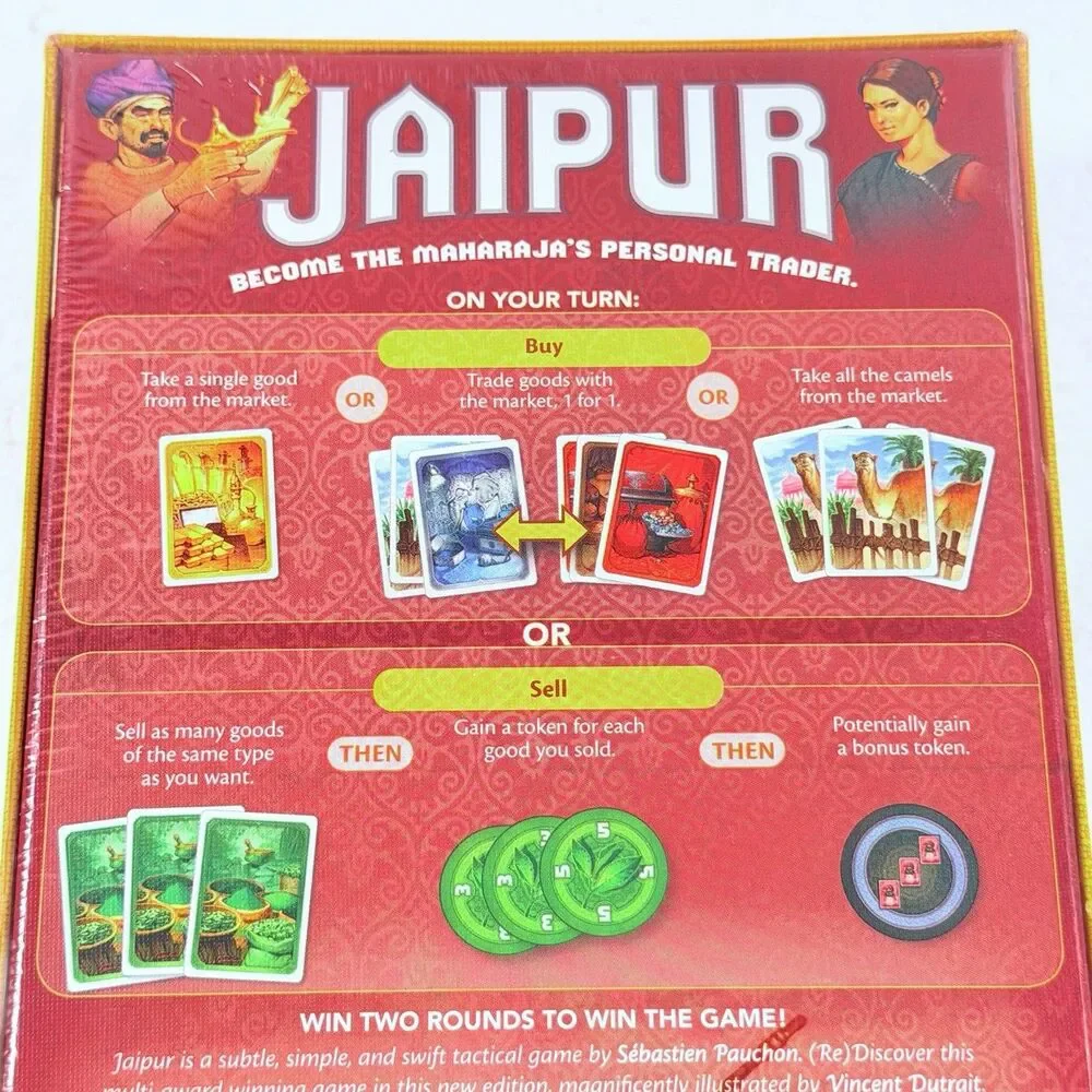 Jaipur Board Game Space Cowboys 2 Player Card Strategy Brand New Sealed